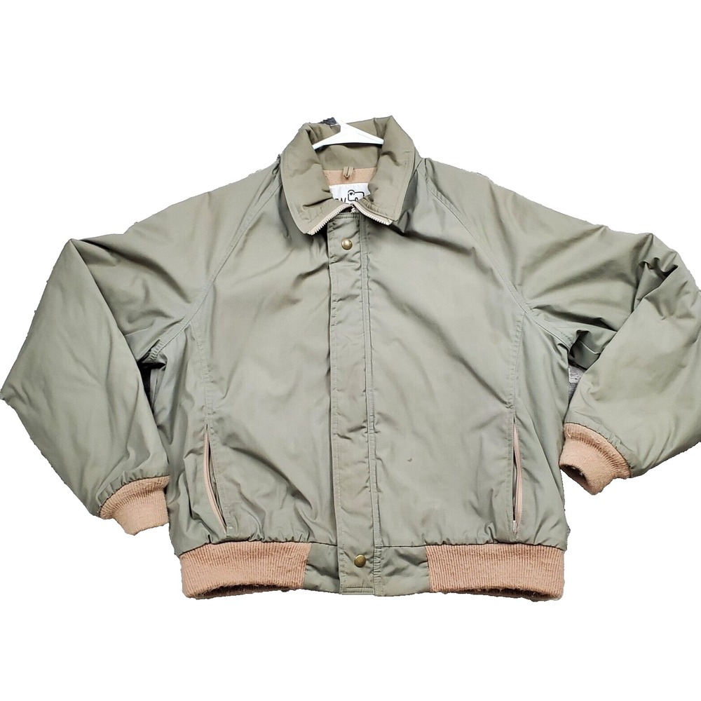 Woolrich Jacket Mens Large‎ Green XL  Pockets Long Sleeve Collared Outdoor